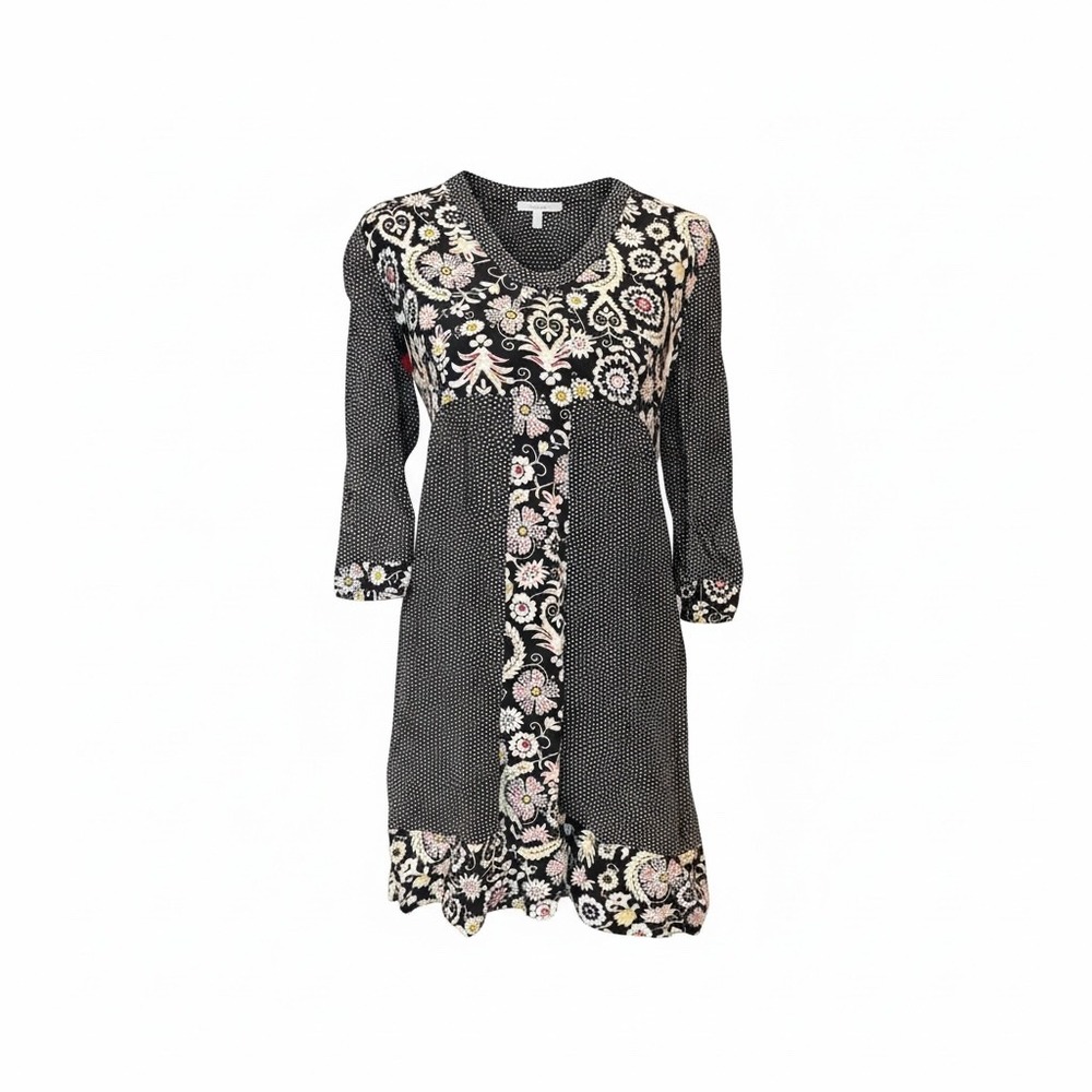Boden Mollie Patchwork Dress 3/4 length Floral‎